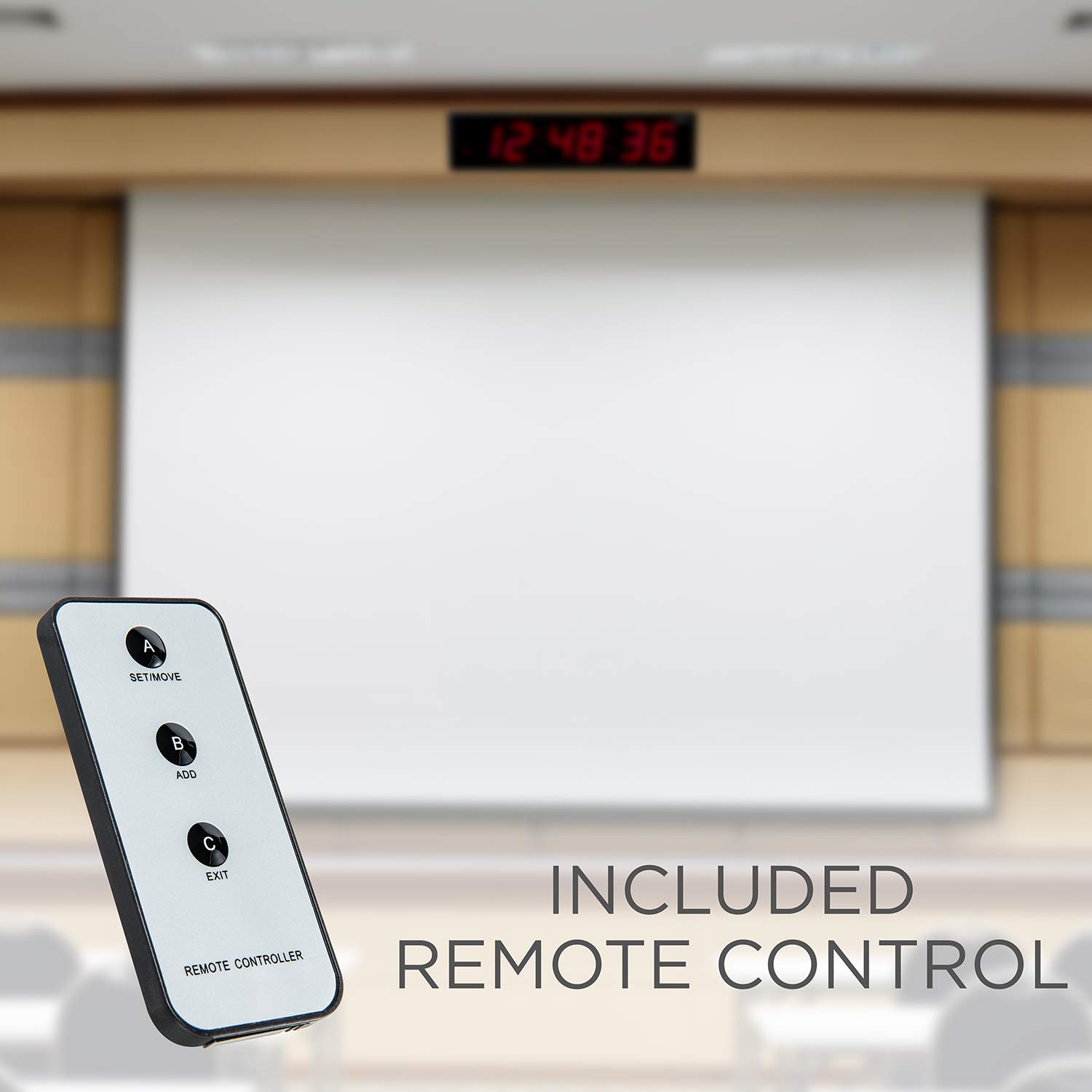 Foto 5 | Reloj Led Ivation Enorme, Grande Y Sobredimensionado, 76 Cm, Rojo - Venta Internacional.