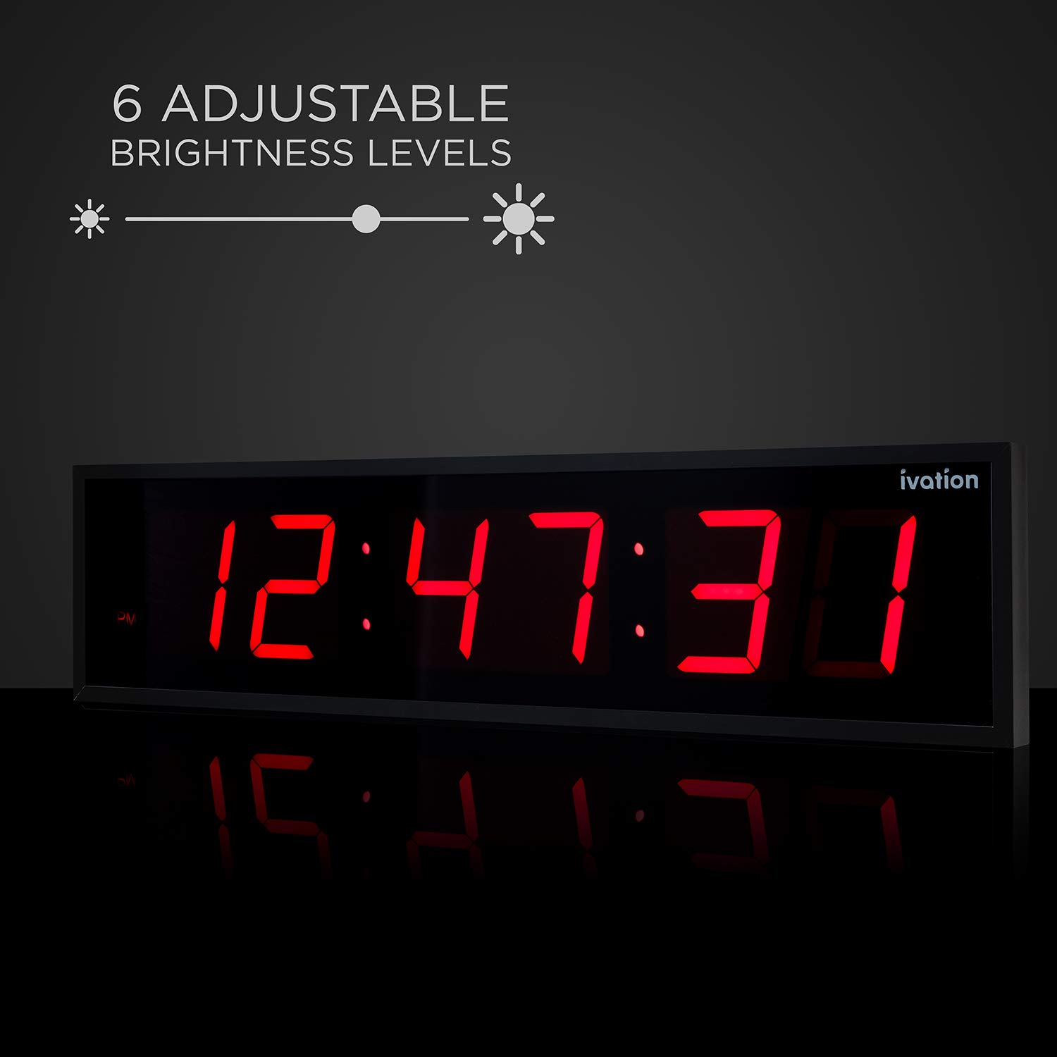 Foto 3 | Reloj Led Digital Ivation Enorme, Grande, Sobredimensionado, 36 Cm - Venta Internacional.