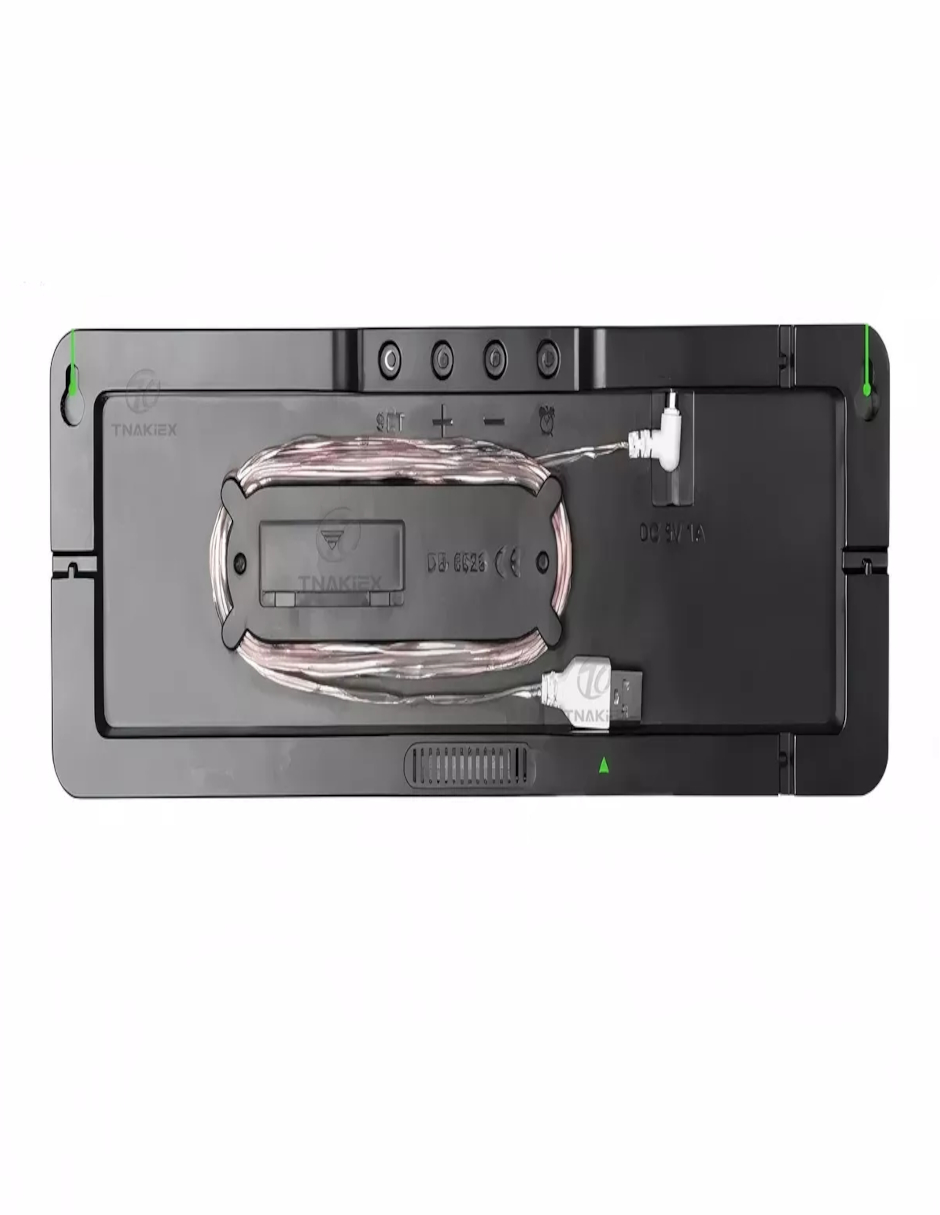 Foto 4 pulgar | Reloj De Pared Digital Con Termómetro, Alarmas Y Calendario + Termo De Agua De Regalo Güish
