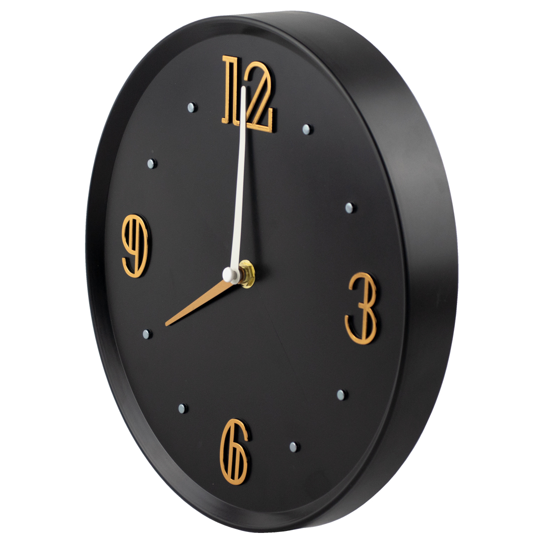 Foto 3 pulgar | Reloj de Pared Ideën Mc5039  Negro