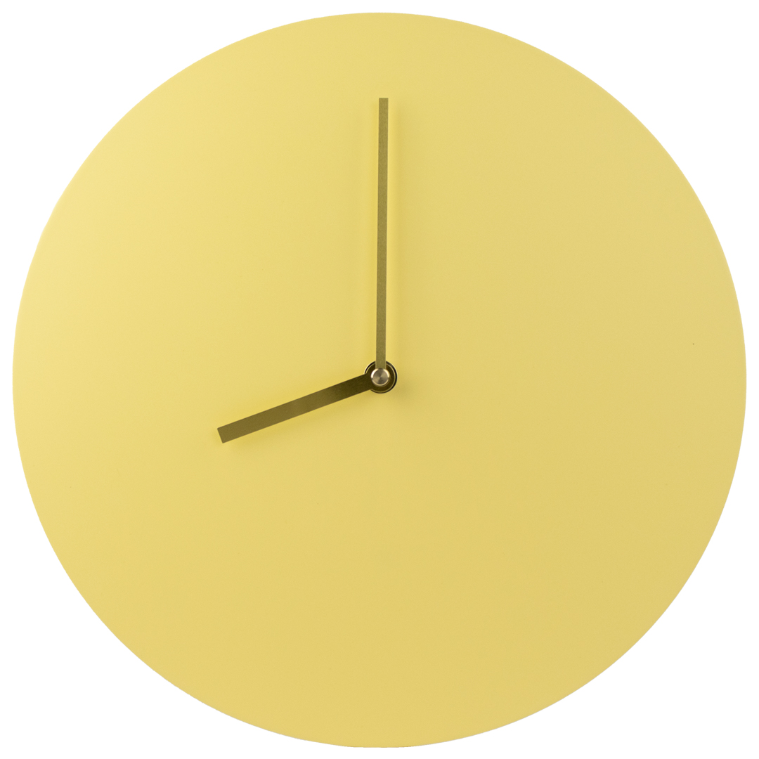 Foto 2 pulgar | Reloj de Pared Ideën Mc3064y Amarillo