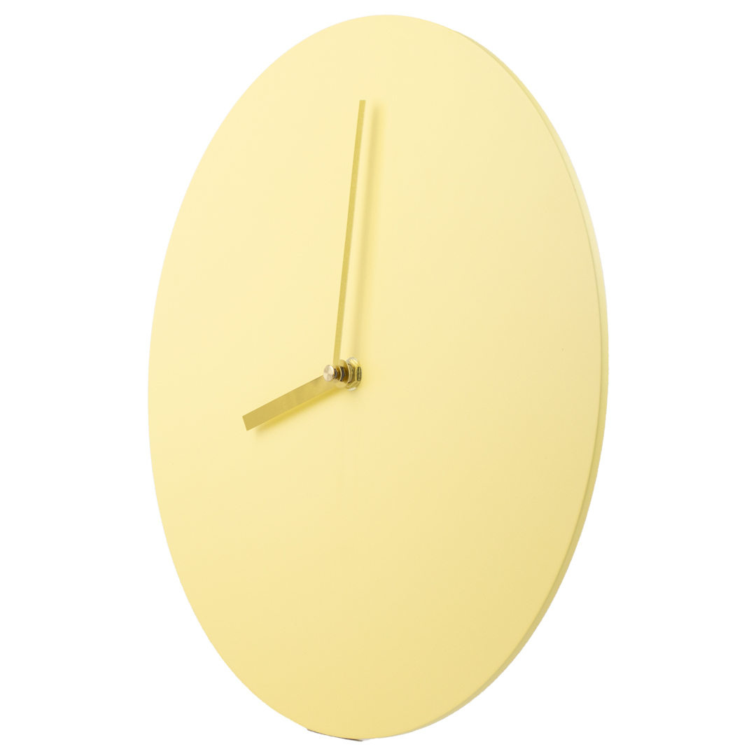 Foto 3 pulgar | Reloj de Pared Ideën Mc3064y Amarillo