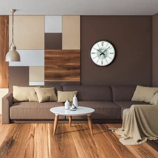 Foto 2 | Reloj De Pared Seiko Abbott Con Funda Marrón Metalizado De 20 Cm X 1,8 Cm - Venta Internacional.