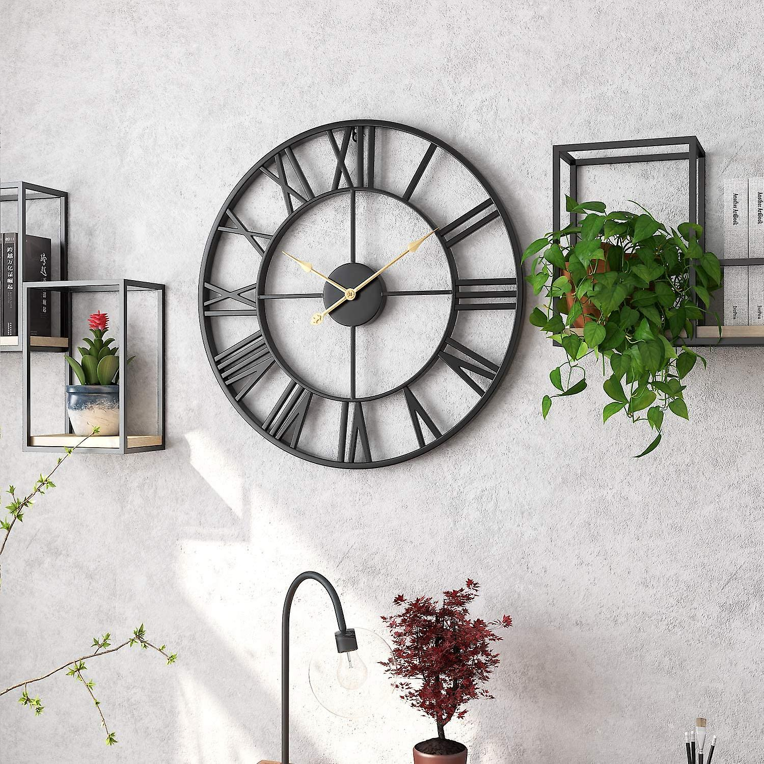 Foto 4 pulgar | Reloj De Pared Sanlin Beans Con Números Romanos, 40 Cm De Diámetro - Venta Internacional.