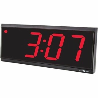Foto 3 | Reloj Digital Pyramid Extra Grande De 4 Dígitos, Led Rojo, 110 V - Venta Internacional.