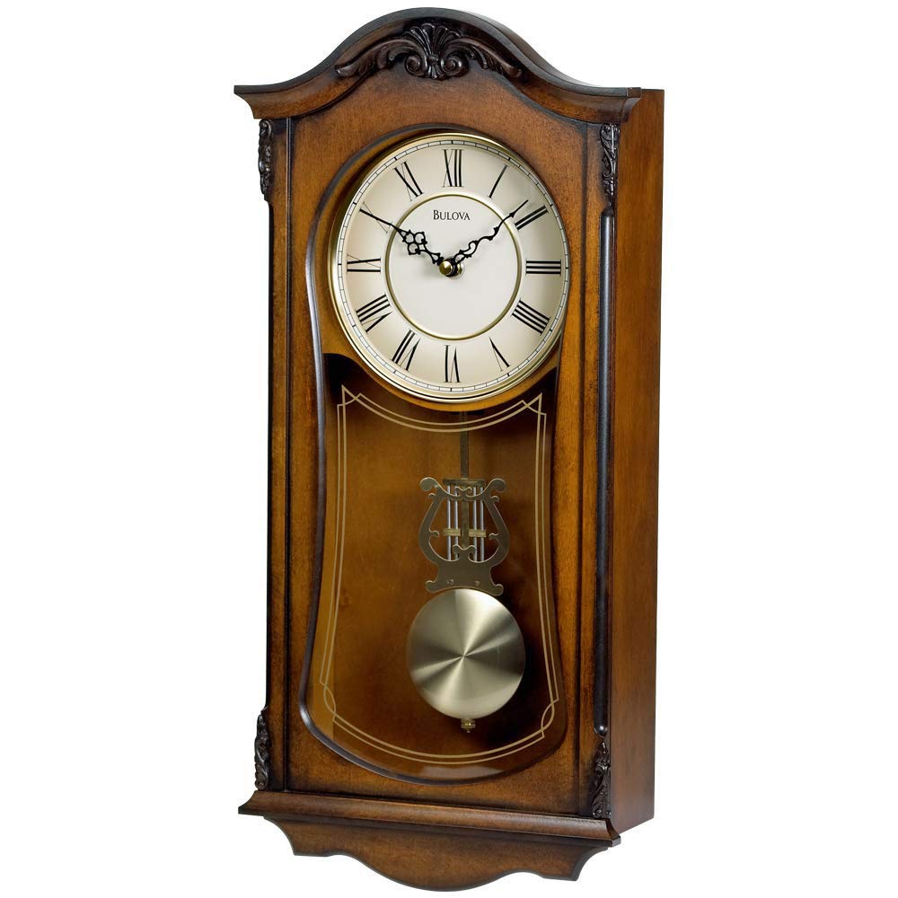 Foto 2 pulgar | Reloj De Pared Bulova Cranbrook C3542 Old World Walnut - Venta Internacional.