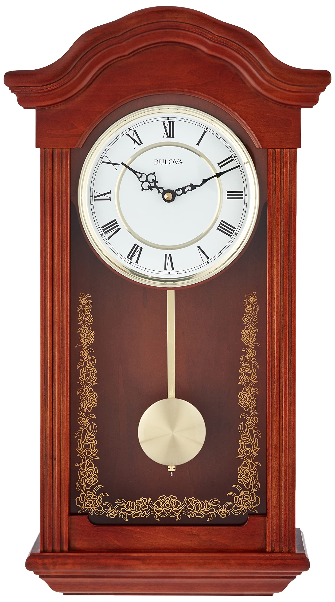 Foto 3 pulgar | Reloj Con Campanillas Bulova C4443 Baronet Con Acabado En Caoba - Venta Internacional.