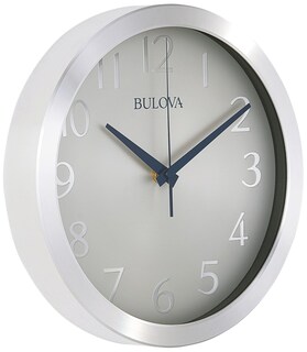 Foto 1 | Reloj De Pared Bulova Winston C4844, 25 Cm, Metal Con Corte De Diamante - Venta Internacional.