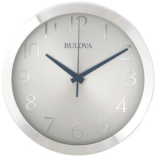 Foto 2 | Reloj De Pared Bulova Winston C4844, 25 Cm, Metal Con Corte De Diamante - Venta Internacional.