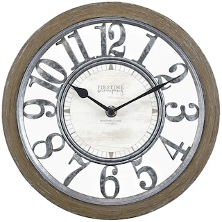 Foto 2 | Reloj Firsttime & Co. Contorno Marrón Envejecido, Plástico De 25 Cm - Venta Internacional.