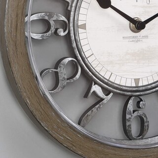 Foto 3 | Reloj Firsttime & Co. Contorno Marrón Envejecido, Plástico De 25 Cm - Venta Internacional.