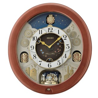 Foto 1 | Reloj De Pared Seiko Melodies In Motion Bright Starry Night - Venta Internacional.