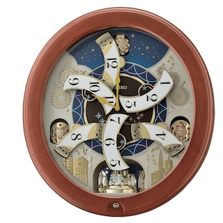 Foto 2 | Reloj De Pared Seiko Melodies In Motion Bright Starry Night - Venta Internacional.