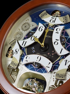 Foto 5 | Reloj De Pared Seiko Melodies In Motion Bright Starry Night - Venta Internacional.