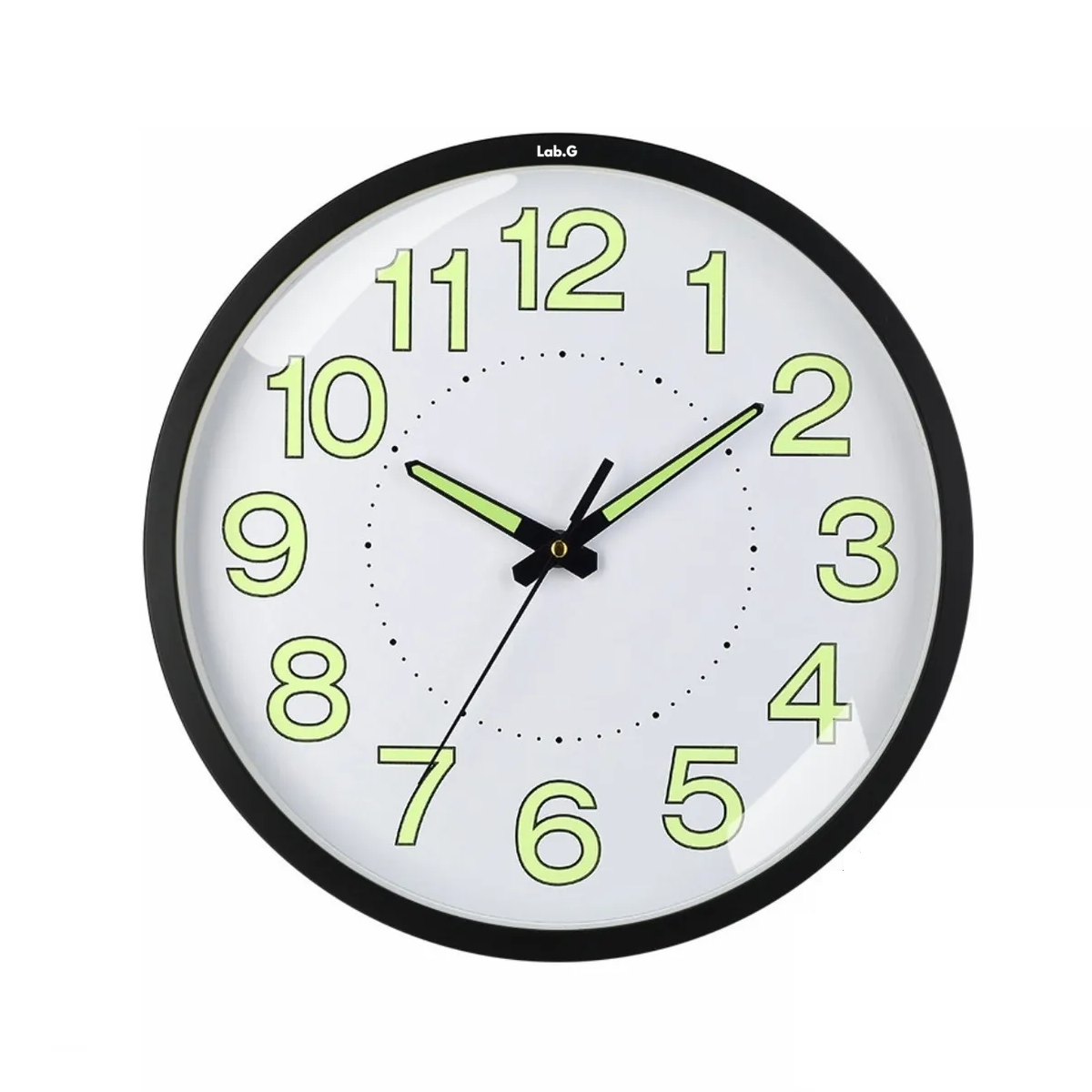 Foto 1 | Reloj De Pared,30 Cm Grande Moderno Luminoso Reloj De Pared Lab.g Negro