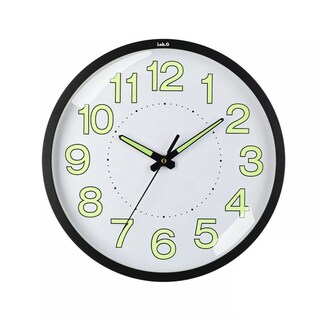 Foto 1 | Reloj De Pared,30 Cm Grande Moderno Luminoso Reloj De Pared Lab.g Negro
