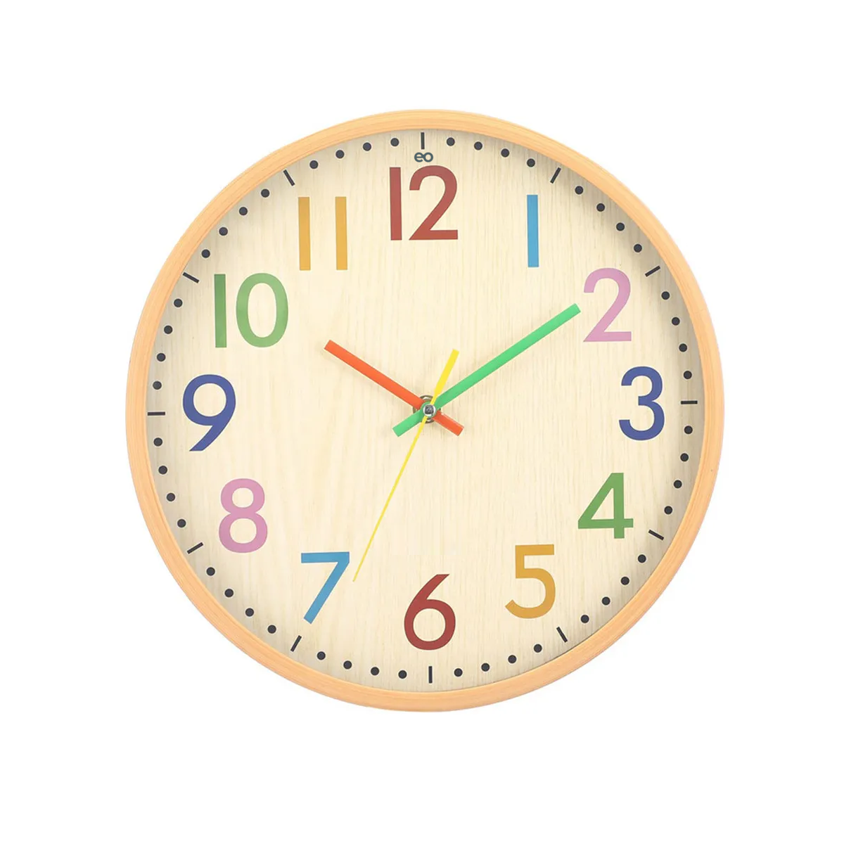 Foto 2 pulgar | Reloj De Pared Silencioso Eo Safe Imports Esi-19542 Beige