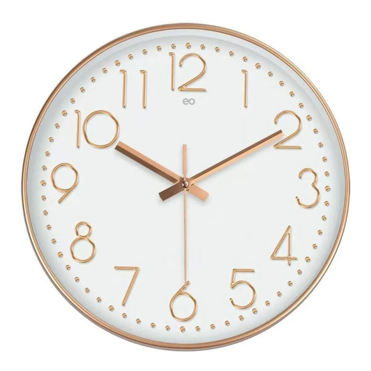 Foto 2 pulgar | Reloj De Pared Silencioso Eo Safe Imports Esi-19539 Rosa