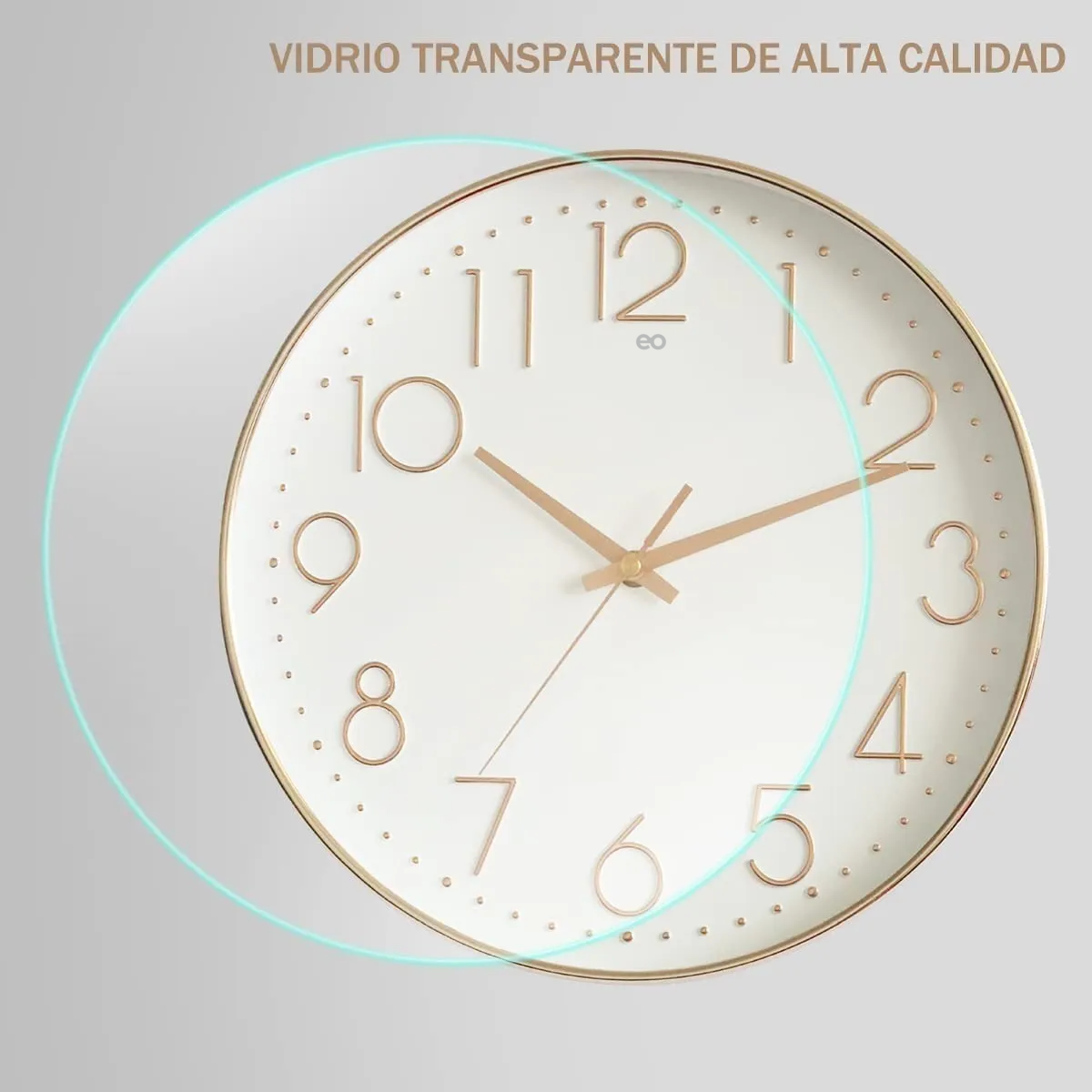Foto 2 | Reloj De Pared Silencioso Eo Safe Imports Esi-19539 Rosa
