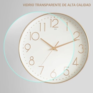 Foto 2 | Reloj De Pared Silencioso Eo Safe Imports Esi-19539 Rosa