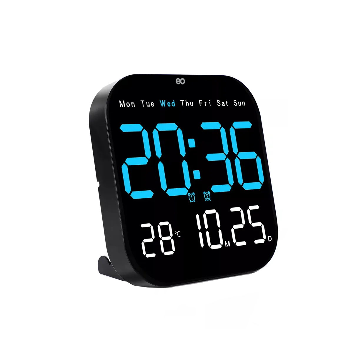 Foto 2 pulgar | Reloj De Pared Digital Visualización Grande Eo Safe Imports Esi-19541 Negro