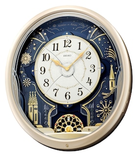 Foto 1 | Reloj De Pared Seiko Melodies In Motion Starry Night Con Luces Led - Venta Internacional.