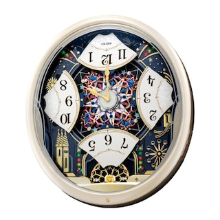 Foto 2 | Reloj De Pared Seiko Melodies In Motion Starry Night Con Luces Led - Venta Internacional.