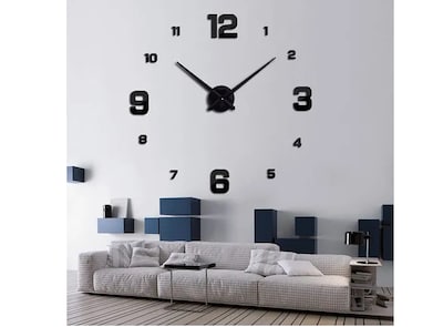 Foto 3 | Xtellar Reloj De Pared Diy 3d En Madera Elegante, Grande Y Personalizable Con Números Negros De 90cm - Nightfall Black
