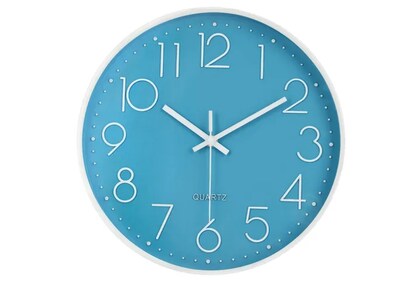 Foto 1 | Elegante Reloj De Pared Xtellar En Cuarzo Silencioso Moderno De 30cm Azul