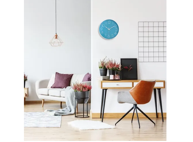 Foto 5 | Elegante Reloj De Pared Xtellar En Cuarzo Silencioso Moderno De 30cm Azul
