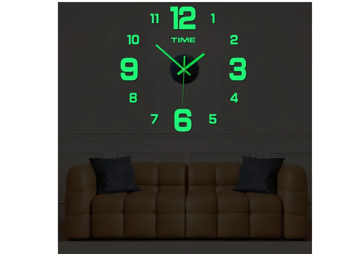 Foto 3 pulgar | Xtellar Reloj De Pared Luminoso 3d Grande Y Decorativo - Estilo Moderno Para Interiores Contemporáneos