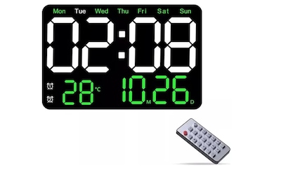 Foto 1 | Elegante Reloj Xtellar De Pared Digital Led Con Indicador De Fecha, Termómetro Y Control De Voz