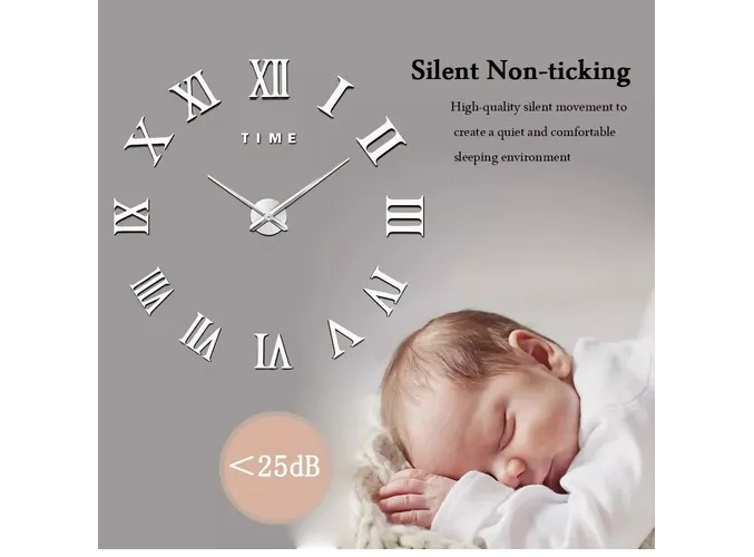 Foto 6 pulgar | Xtellar Reloj De Pared Estilo 3d Moderno Y Elegante De Cuarzo Y Acrílico