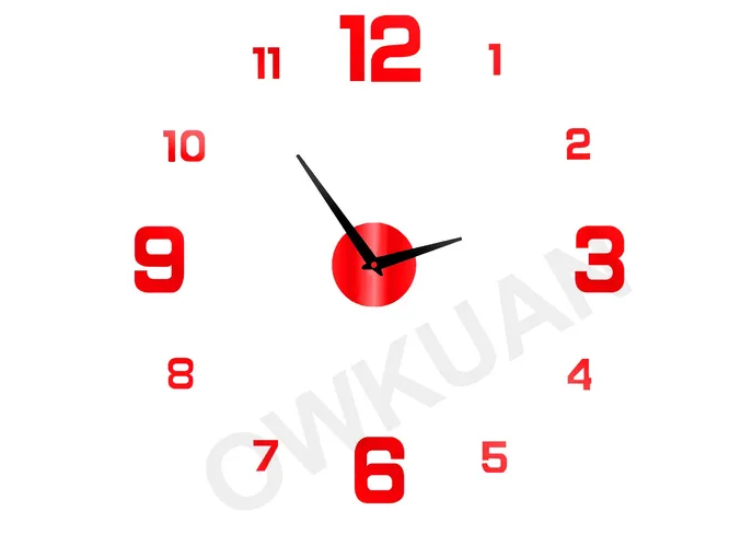 Foto 2 pulgar | Xtellar Reloj De Pared 3d En Madera Con Números Negros De 90cm - Elemento Decorativo Distintivo