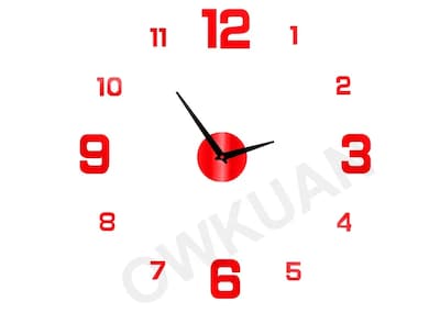 Foto 1 | Xtellar Reloj De Pared 3d En Madera Con Números Negros De 90cm - Elemento Decorativo Distintivo
