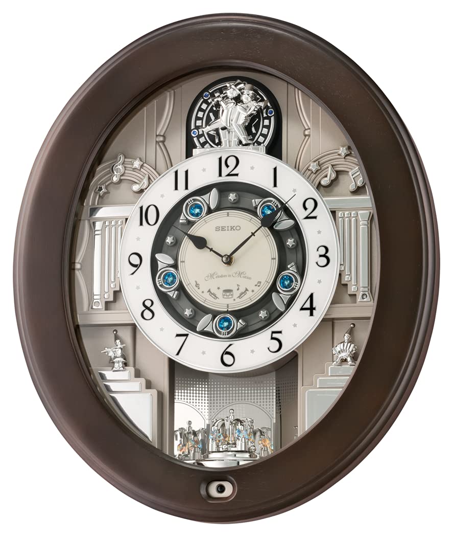 Foto 1 | Reloj De Pared Seiko Melodies In Motion Parade Con Swarovski - Venta Internacional.