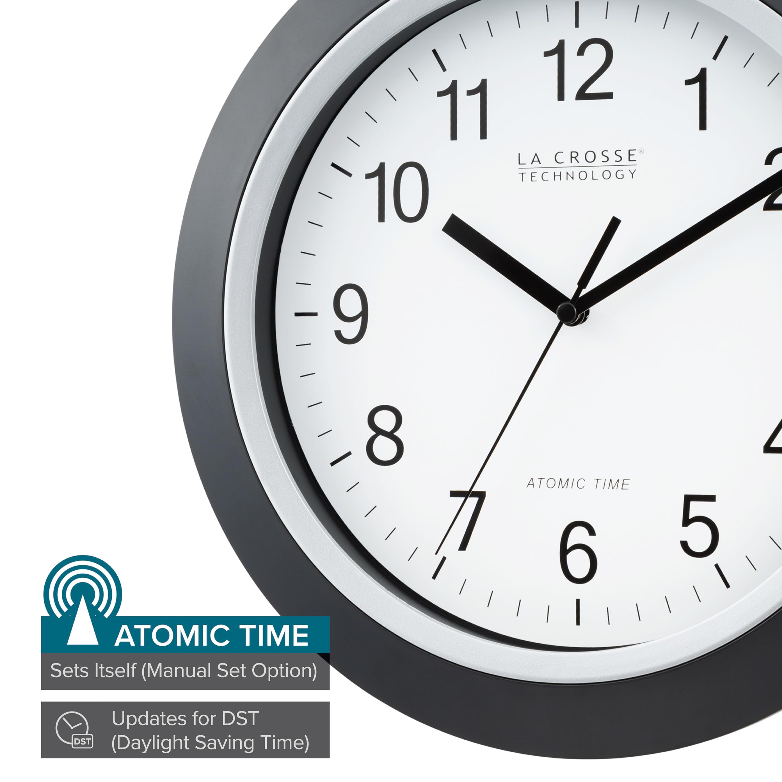 Foto 3 pulgar | Reloj De Pared La Crosse Technology Wt-3129b Atomic 30 Cm Negro - Venta Internacional.