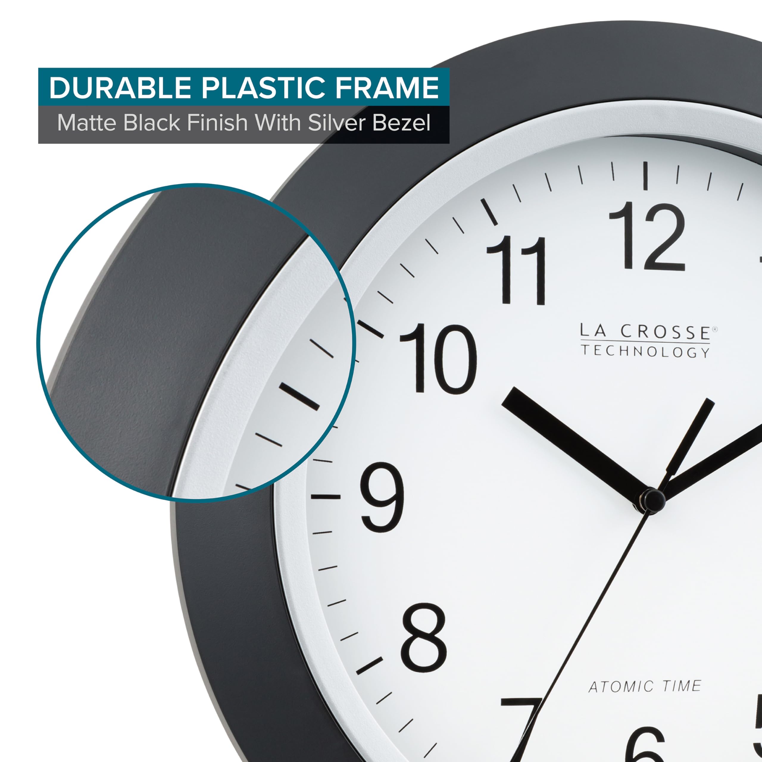 Foto 6 pulgar | Reloj De Pared La Crosse Technology Wt-3129b Atomic 30 Cm Negro - Venta Internacional.