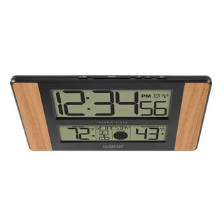 Foto 4 | Reloj Digital Atómico La Crosse Technology Madera De Roble - Venta Internacional.