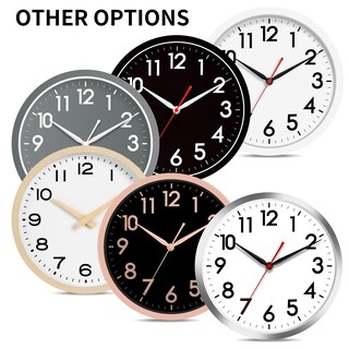 Foto 4 | Reloj De Pared Akcisot De 35 Cm Silencioso No Hace Tictac Funciona Con Pilas - Venta Internacional.