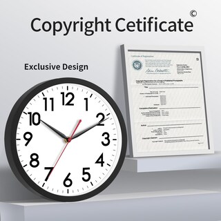 Foto 5 | Reloj De Pared Akcisot De 35 Cm Silencioso No Hace Tictac Funciona Con Pilas - Venta Internacional.