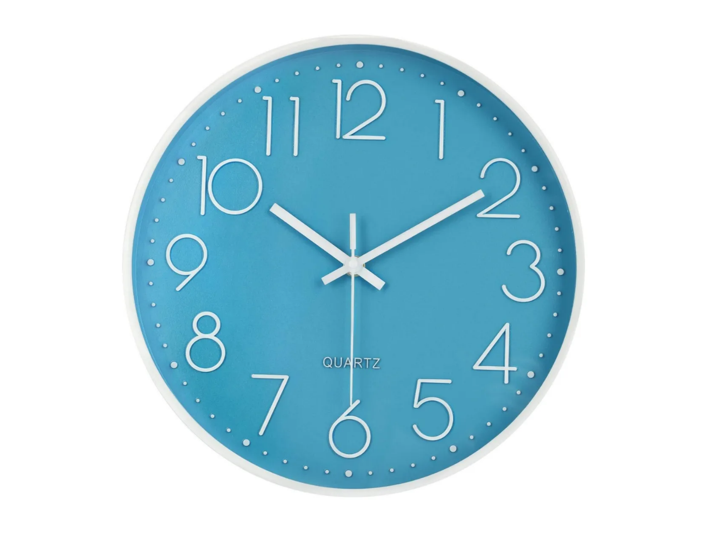 Foto 2 pulgar | Reloj De Pared Digital Moderno De 30 Cm Moderno Y Silencioso Color Azul