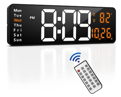 Foto 1 | Reloj De Pared Digital Led De 16 Pulgadas
