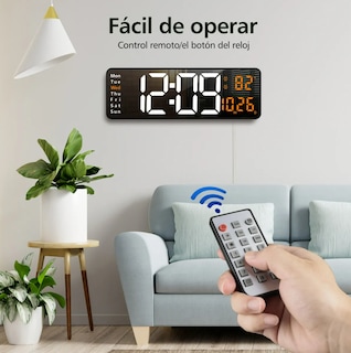 Foto 4 | Reloj De Pared Digital Led De 16 Pulgadas