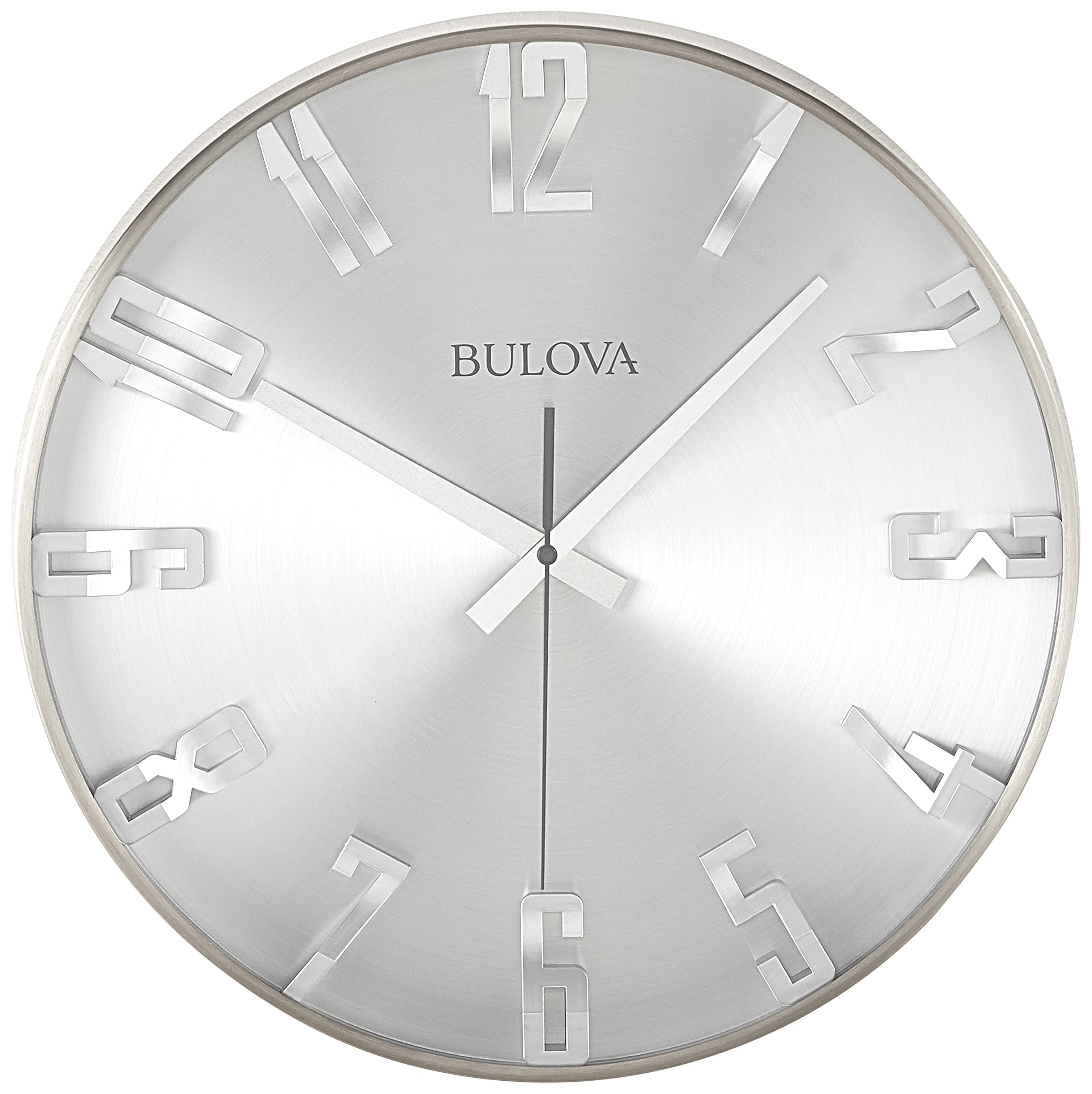Foto 3 pulgar | Reloj De Pared Bulova C4846 Director Con Acabado En Peltre Satinado - Venta Internacional.