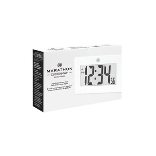 Foto 4 | Reloj De Pared Digital Marathon Pantalla Grande De 8 Pulgadas Blanco - Venta Internacional.