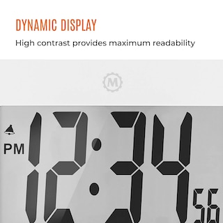 Foto 6 | Reloj De Pared Digital Marathon Pantalla Grande De 8 Pulgadas Blanco - Venta Internacional.