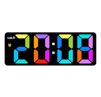 Foto 1 | Reloj Digital Pared Led De Pared Decorativo Reloj De Espejo