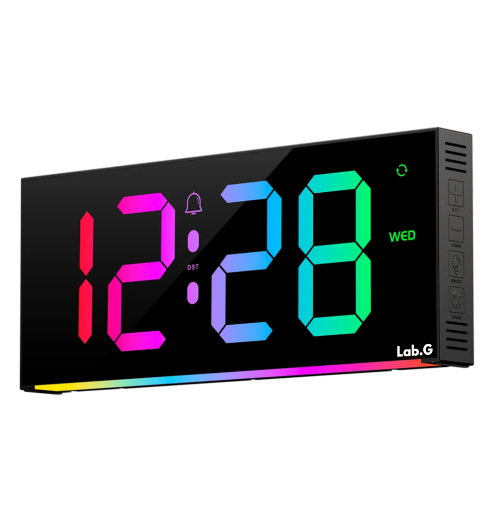 Foto 1 | Reloj Electrónico Digital De Color Led Lab.g  Con Horario De Verano