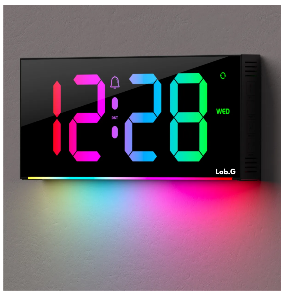 Foto 3 pulgar | Reloj Electrónico Digital De Color Led Lab.g  Con Horario De Verano